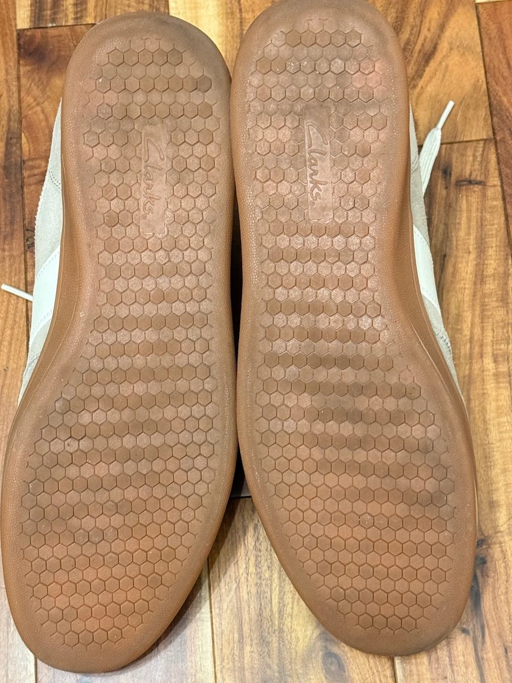 Clarks Men’s Suede Sneakers in Beige